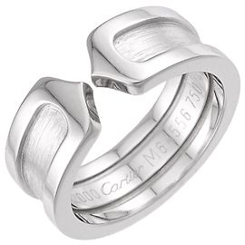 Cartier C2 Small SM #48 Ring aus 18K Weißgold Andere