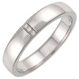 Anel Harry Winston Three-Stone 1-Diamond em Platina Outro