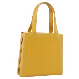 LOEWE Handtasche aus Leder Gelbgold Auth ep16372 Golden Gelb