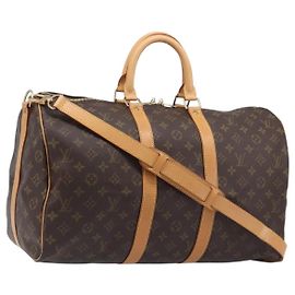 LOUIS VUITTON Monogram Keepall Bandouliere 45 Bolsa Boston M41418 LV Auth 203168SV Monograma