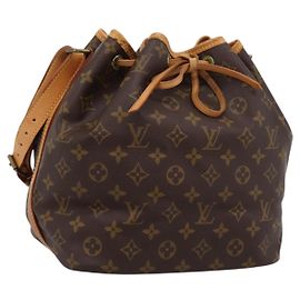 LOUIS VUITTON Bolsa de Ombro Monogram Petit Noe M42226 LV Auth 206913V Monograma