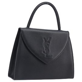 Autre Marque Saint Laurent YSL Handtasche aus Leder Schwarz Gold authentisch am12705V Schwarz Golden
