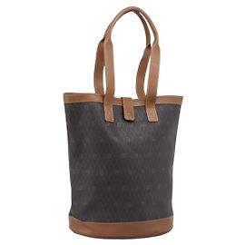 Borsa Tote Christian Dior Honeycomb PVC Nero Marrone Auth ka6433A Marrone Nero