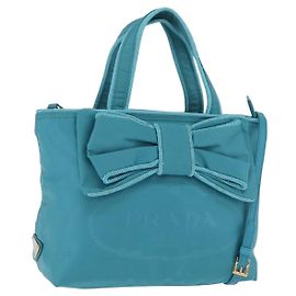 Borsa a mano PRADA 2way Verde Oro Auth 202518A D'oro Verde