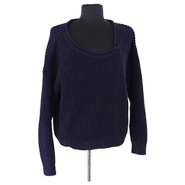 Autre Marque Maglione GIULIVA HERITAGE in cotone blu navy XS Blu navy