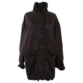 Chaqueta de cuero marrón Acne Studios Castaño