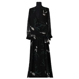 Vestido de viscose preto Ba&Sh Preto
