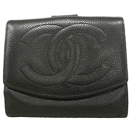 Portafoglio bi-fold Chanel Nero