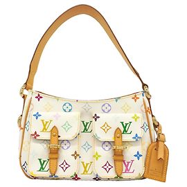 Sac à épaule Louis Vuitton Monogram Multicolor Lodge PM Blanc