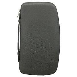 Portafoglio Long Organizer Louis Vuitton Taiga Grigio