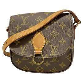 Borsa a tracolla Louis Vuitton Monogram Mini Saint Cloud Marrone