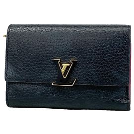 Louis Vuitton Tri-fold Wallet Black Pink