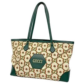 Gucci 100th Anniversary Limited Edition Green Tote Bag Green