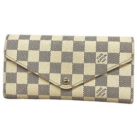Portafoglio lungo Louis Vuitton Tri-Fold Bianco