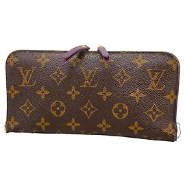Louis Vuitton Monogram Portefeuille Insolite Long Wallet Lila