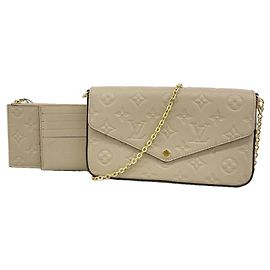 Louis Vuitton Monogram Empreinte Pochette Felicie Grau