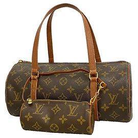 Borsa Louis Vuitton Monogram Papillon 30 Marrone