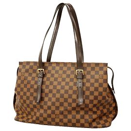 Bolsa de Ombro Louis Vuitton Damier Chelsea Damier ebene