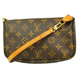 Louis Vuitton Monogram Pochette Accessoires Tasche Braun