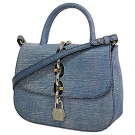 Bolso Louis Vuitton Epi Denim Chain It PM Azul