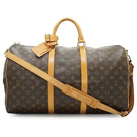 Louis Vuitton Monogram Keepall Bandouliere 50 Braun