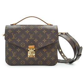 Louis Vuitton Monogram Pochette Metis MM Braun