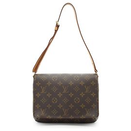 Louis Vuitton Monogram Musette Tango Marrom Mostarda