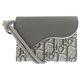 Christian Dior Saddle Geldbörse Grün
