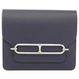 Hermès Hermes Luli Slim Bi-Fold Geldbörse Blau