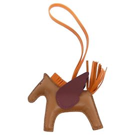 Hermès Hermes Rodeo Pegasus Accessory Bag Charm PM Rosso D'oro