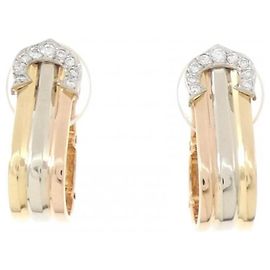 Brincos Cartier 2C em ouro tricolor e diamantes Outro
