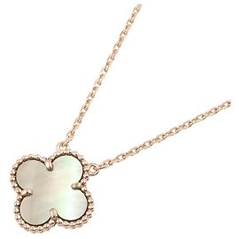 Collana Van Cleef & Arpels Vintage Alhambra Marrone D'oro