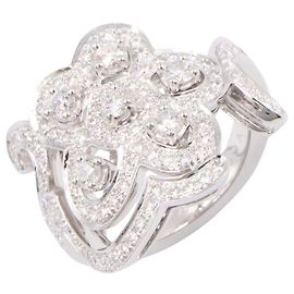 Anello Dentelle Van Cleef & Arpels con diamanti Argento Altro