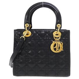 Sac à main Christian Dior Lady Medium Noir
