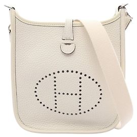 Hermès Hermes Evelyne Amazon TPM White Schultertasche Weiß