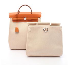 Hermès Zaino e Borsa a Mano Hermes Herbag Ad PM Marrone Beige Altro