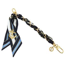 Louis Vuitton Seidenschal in Blau und Gold Blau Golden