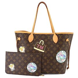 Louis Vuitton Neverfull MM Monogram Tote Handtasche Mehrfarben Monogramm