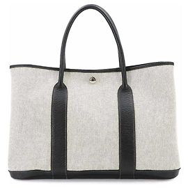 Borsa a mano Hermès Garden 36 PM Tote Marrone Nero