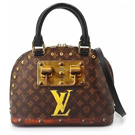 Louis Vuitton Alma BB Monogram Handbag Brown