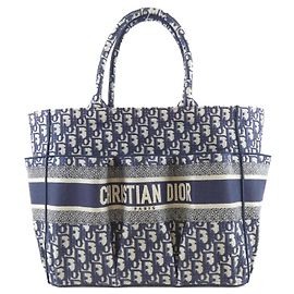 Borsa Christian Dior Oblique Catherine Tote M1279ZRIW Blu