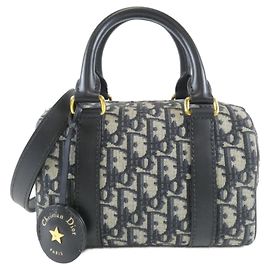 Sac à main Christian Dior Oblique Groove 20 Small Bleu