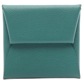 Hermès Portamonete Hermes Bastia Verso Blu Verde