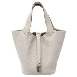 Hermès Bolso Hermes Picotin Lock PM Castaño