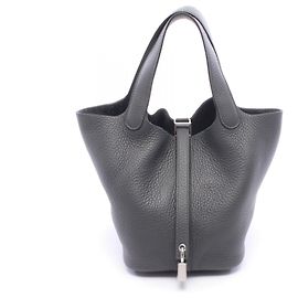 Hermès Bolso Hermes Picotin Lock PM Castaño