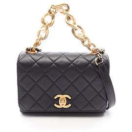 Bolsa de Ombro 2-Way Chanel Matelassé Preto