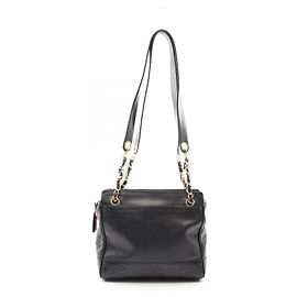 Chanel Triple Coco Mark Shopper Bag Schwarz
