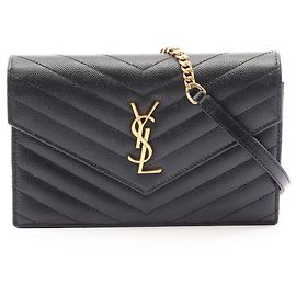 Borsa a Busta Monogram Yves Saint Laurent Nero