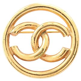 Spilla Chanel Vintage Coco Mark D'oro