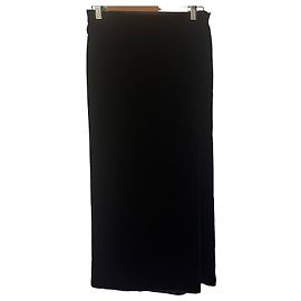 Autre Marque Saia longa de veludo preto Preto